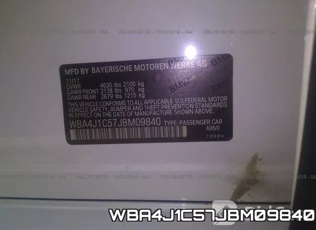 WBA4J1C57JBM09840 фото 10