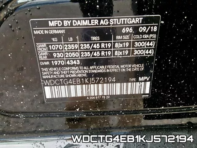 WDCTG4EB1KJ572194 фото 2