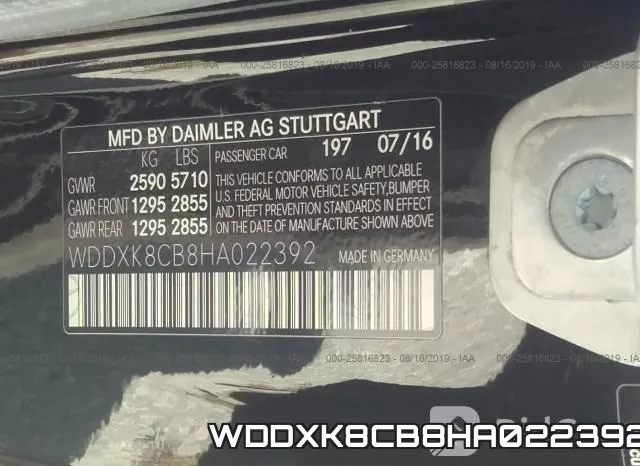 WDDXK8CB8HA022392 фото 10