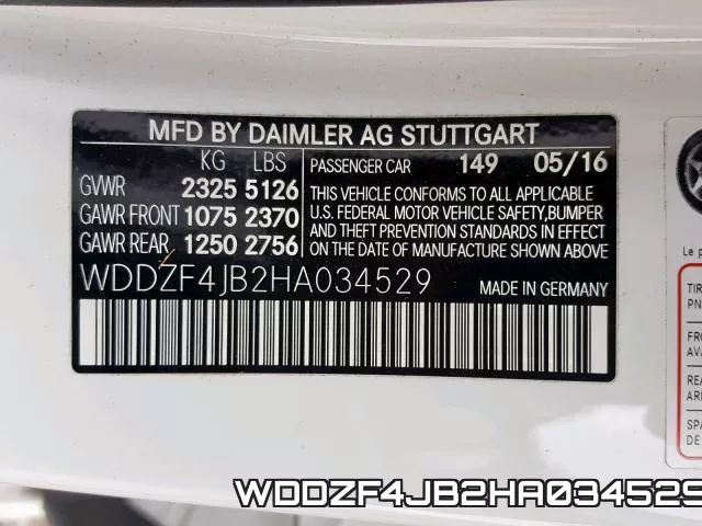 WDDZF4JB2HA034529 фото 2