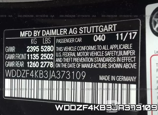 WDDZF4KB3JA373109 фото 10