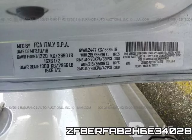 ZFBERFAB2H6E34028 фото 10