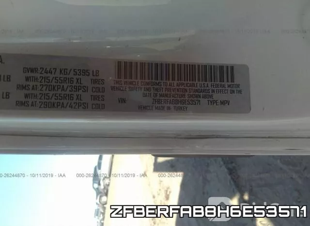 ZFBERFAB8H6E53571 фото 10