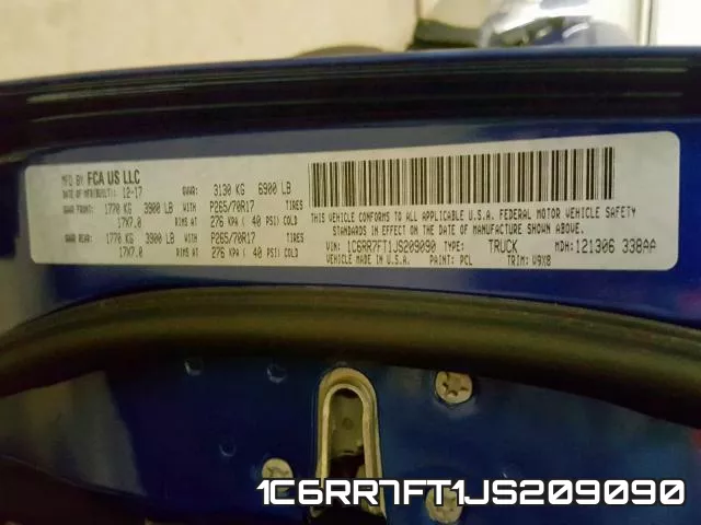1C6RR7FT1JS209090 фото 2
