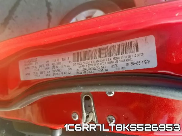 1C6RR7LT8KS526953 фото 2