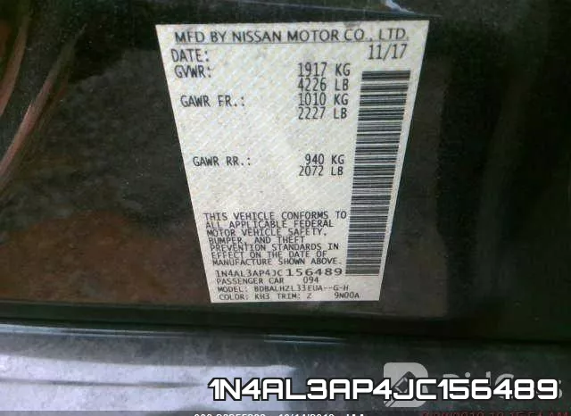 1N4AL3AP4JC156489 фото 7