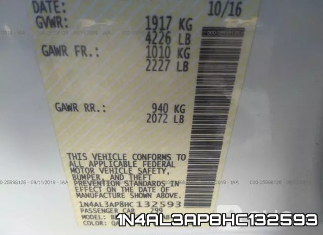 1N4AL3AP8HC132593 фото 10