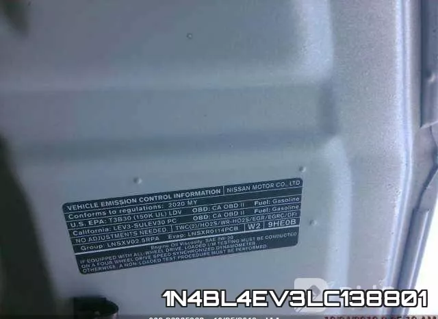 1N4BL4EV3LC138801 фото 4