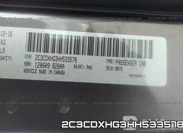 2C3CDXHG3HH533578 фото 10