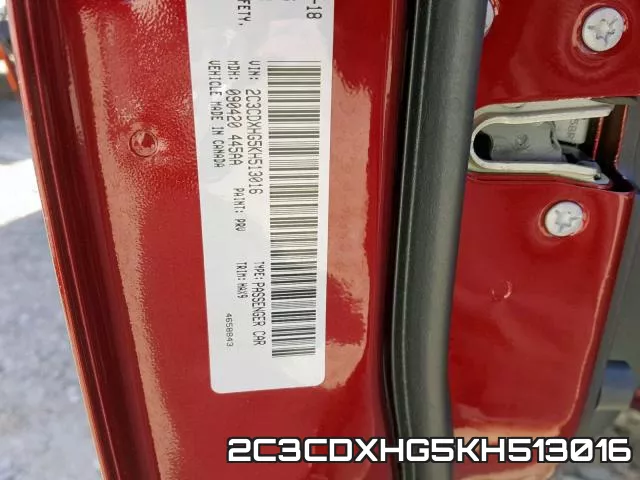 2C3CDXHG5KH513016 фото 2