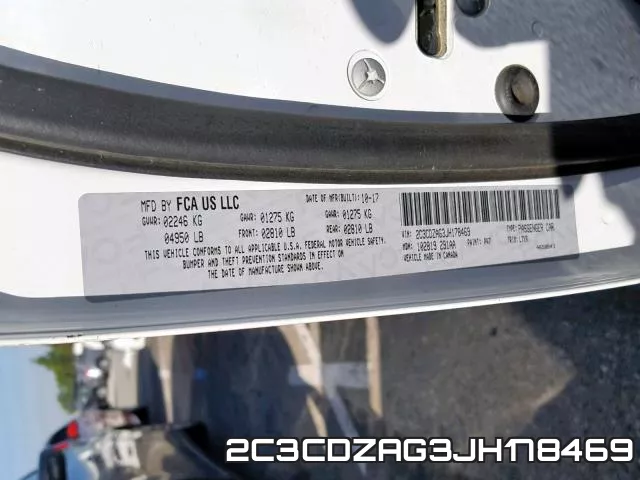 2C3CDZAG3JH178469 фото 2