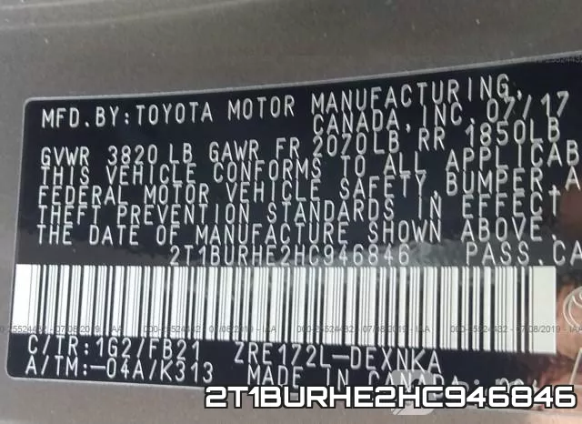 2T1BURHE2HC946846 фото 10