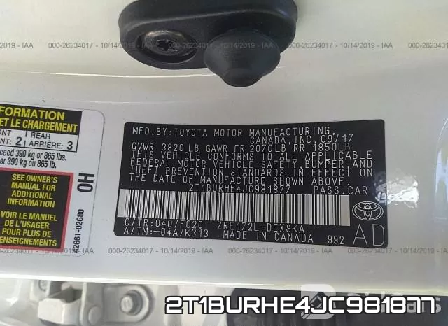 2T1BURHE4JC981877 фото 10