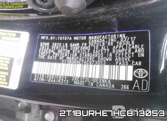 2T1BURHE7HC873053 фото 10