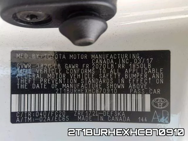 2T1BURHEXHC870910 фото 2