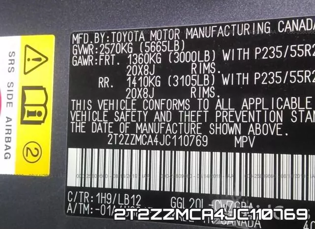 2T2ZZMCA4JC110769 фото 10