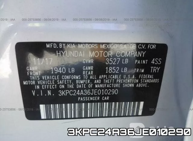 3KPC24A36JE010290 фото 9