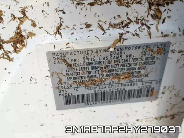 3N1AB7AP2HY279037 фото 2