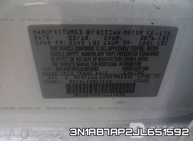 3N1AB7AP2JL651592 фото 10