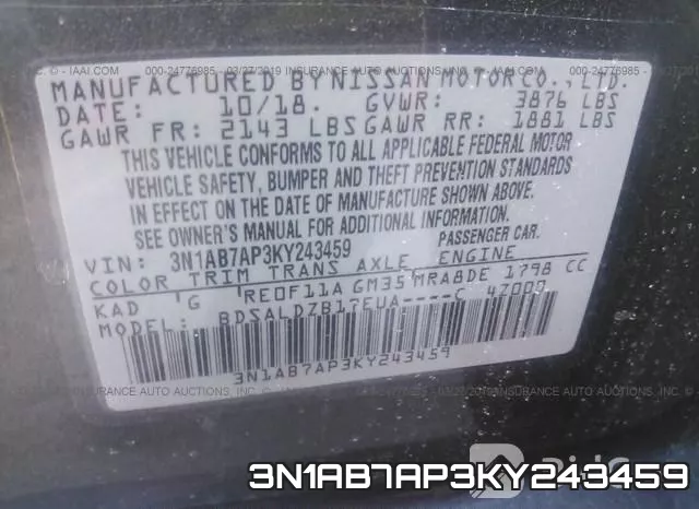 3N1AB7AP3KY243459 фото 10
