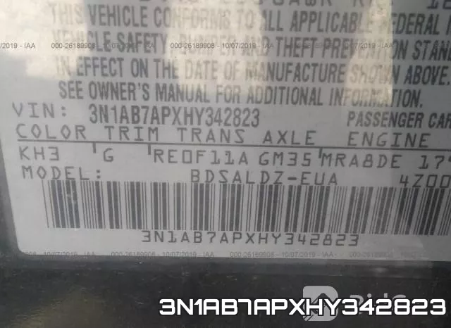 3N1AB7APXHY342823 фото 10