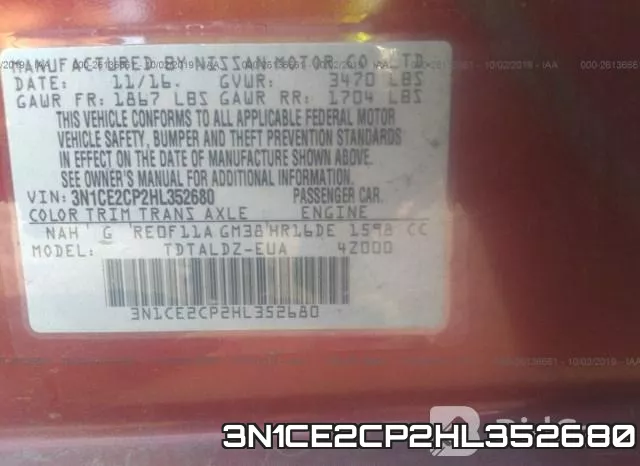 3N1CE2CP2HL352680 фото 10
