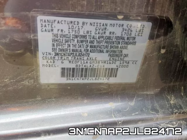 3N1CN7AP2JL824172 фото 2