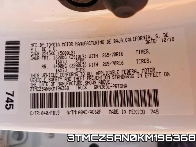 3TMCZ5AN0KM196368 фото 2
