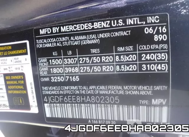 4JGDF6EE8HA802305 фото 10