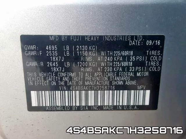 4S4BSAKC7H3258716 фото 2
