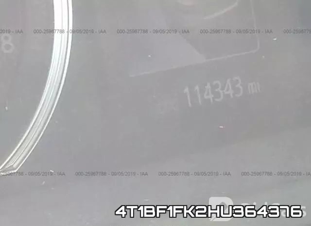4T1BF1FK2HU364376 фото 8