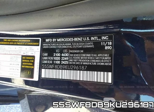 55SWF8DB9KU296187 фото 10