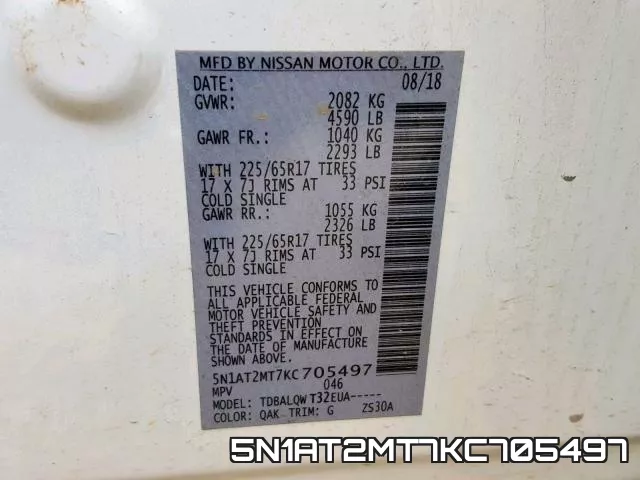 5N1AT2MT7KC705497 фото 2
