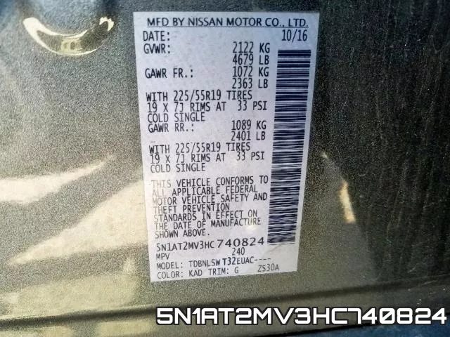5N1AT2MV3HC740824 фото 2