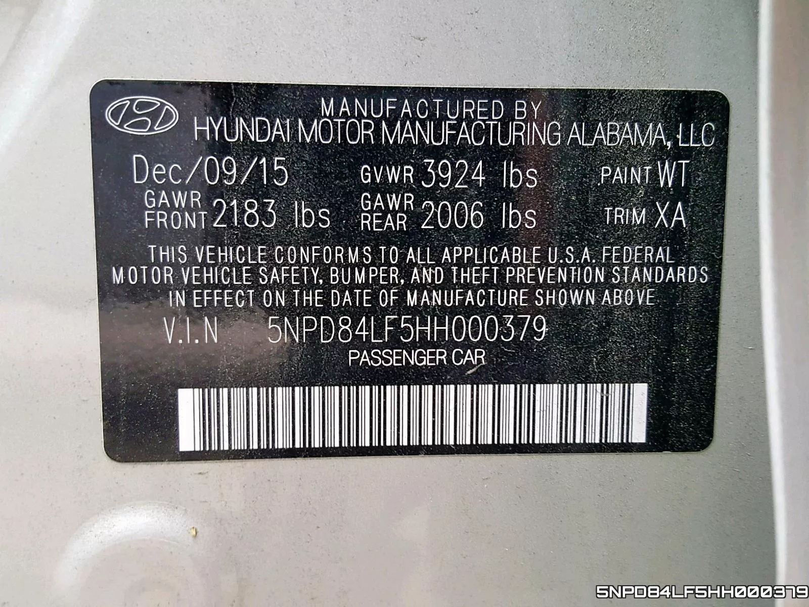 5NPD84LF5HH000379 фото 2