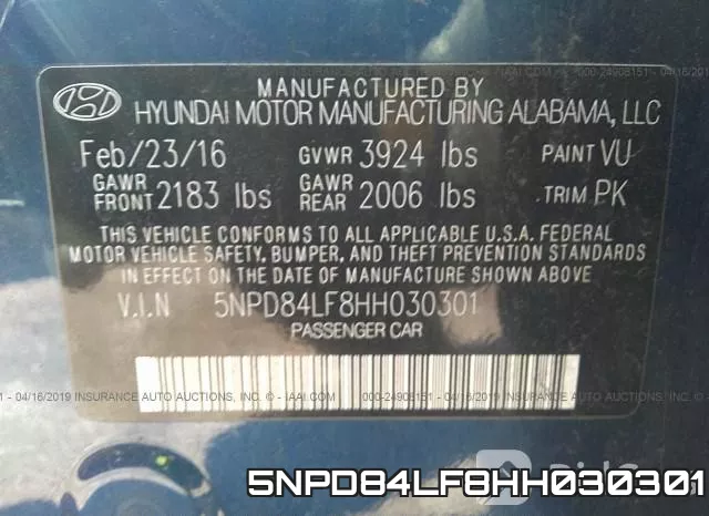 5NPD84LF8HH030301 фото 10