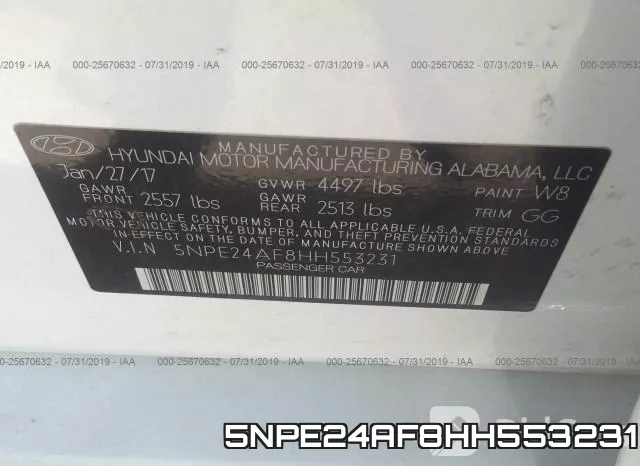 5NPE24AF8HH553231 фото 10