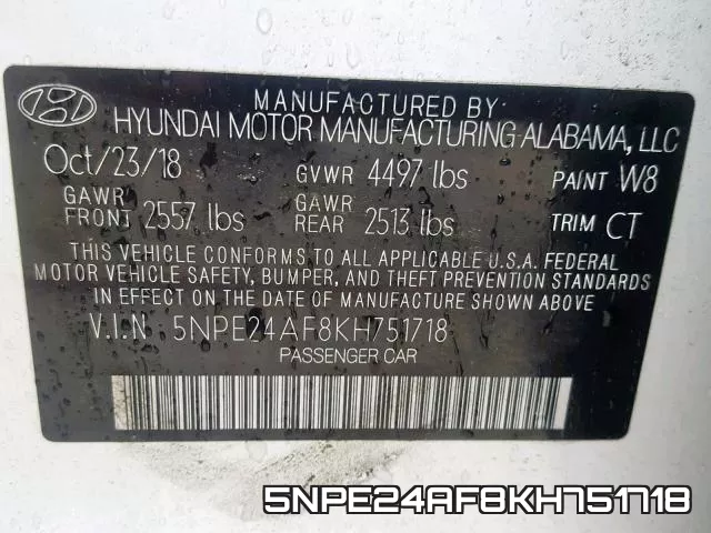 5NPE24AF8KH751718 фото 2