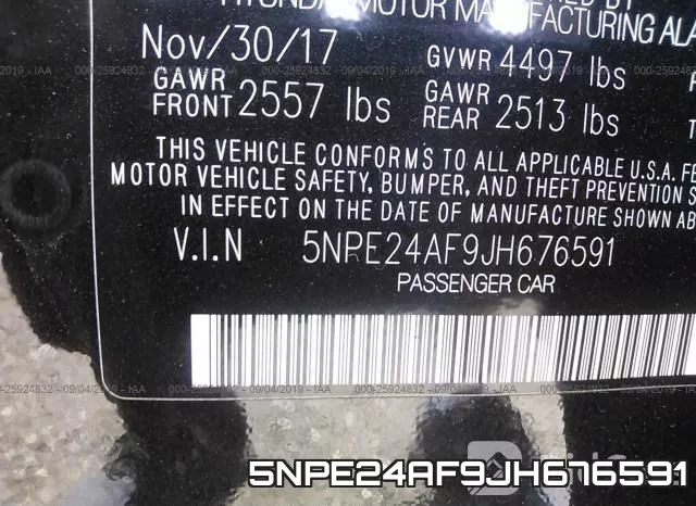 5NPE24AF9JH676591 фото 10