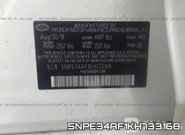 5NPE34AF1KH733168 фото 10