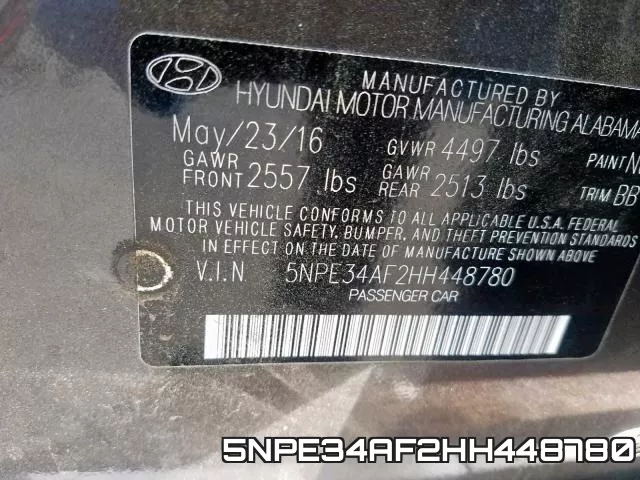 5NPE34AF2HH448780 фото 2