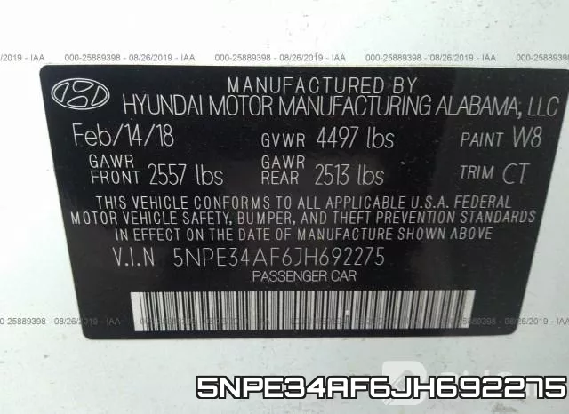 5NPE34AF6JH692275 фото 10