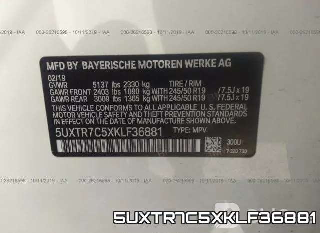 5UXTR7C5XKLF36881 фото 10