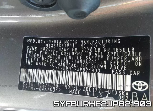 5YFBURHE2JP821903 фото 10