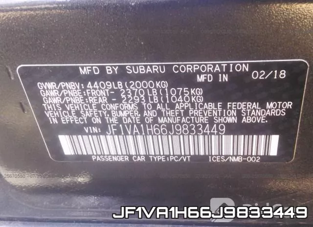 JF1VA1H66J9833449 фото 9
