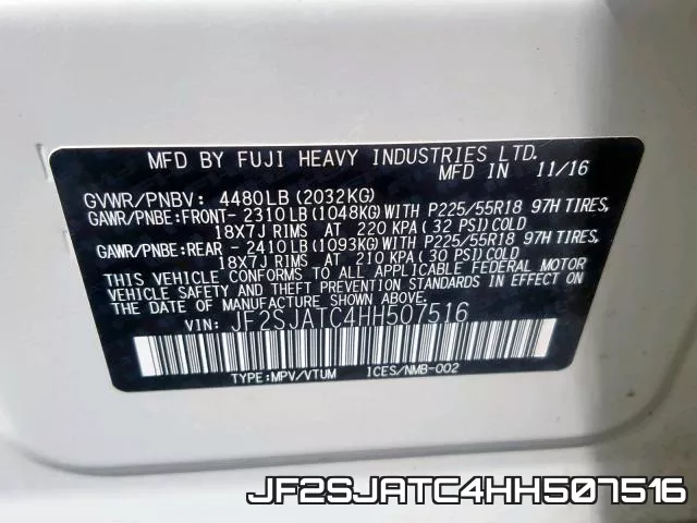 JF2SJATC4HH507516 фото 2
