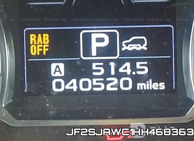 JF2SJAWC1HH468363 фото 8