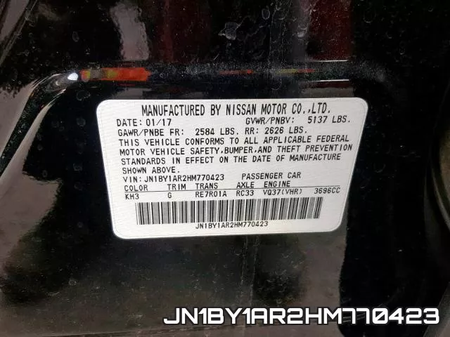 JN1BY1AR2HM770423 фото 2