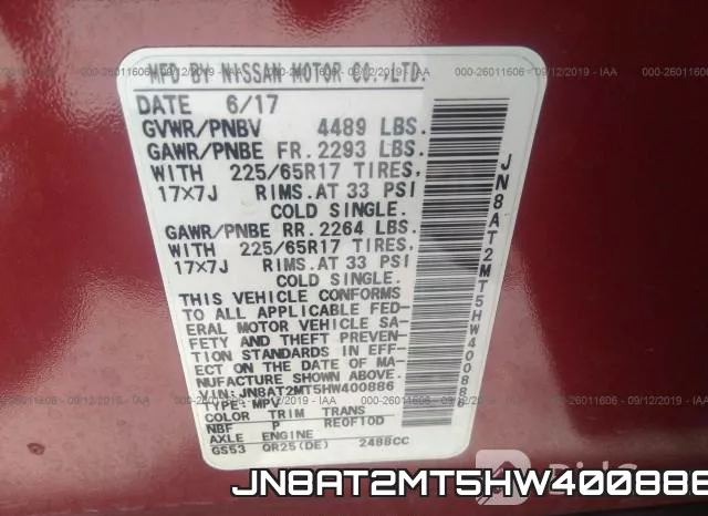 JN8AT2MT5HW400886 фото 10