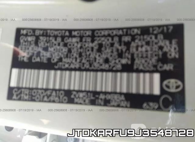 JTDKARFU9J3548728 фото 10